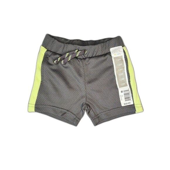 Boys Toddler Falls Creek Athletic Shorts Gray Yellow - Picture 1 of 10